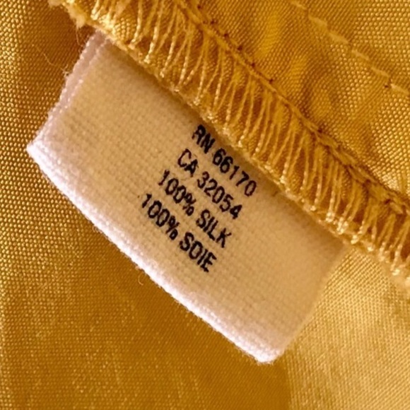 Anthropologie Maeve 100% Silk Ruffle Dress Mustard Yellow Size Large - Picture 3 of 7